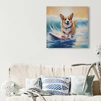 Madison Park 16 X 16 Beach Dogs Canvas Art