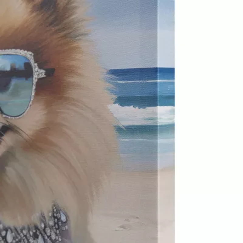 Madison Park 16 X 16 Beach Dogs Canvas Art