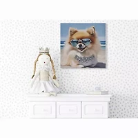 Madison Park 16 X 16 Beach Dogs Canvas Art