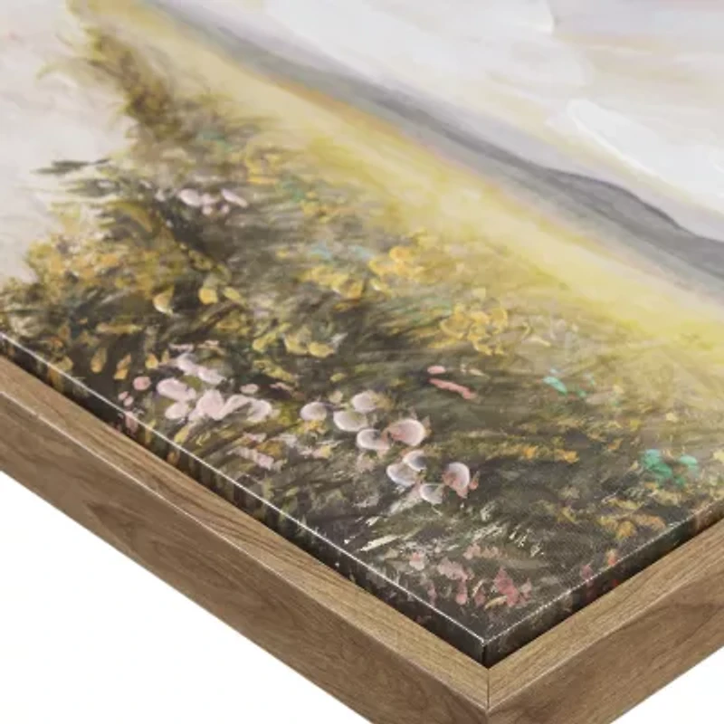 Madison Park 27 X 40 Peaceful River Hand Framed Canvas Art