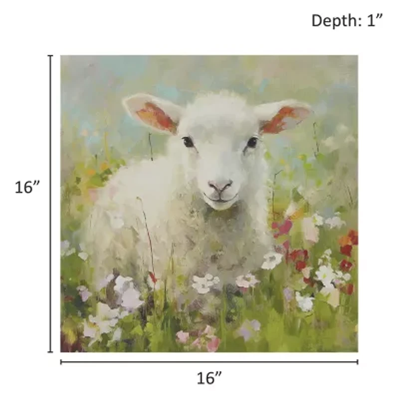 Madison Park 16 X 16 Sunshine Animals Canvas Art