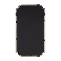 Madison Park 38 Adelaide Gold Scalloped Wood Wall Mount Rectangular Wall Mirror