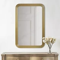 Madison Park 35 Aurelia Rect Fluted Wall Mount Square Wall Mirror