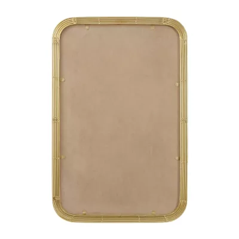 Madison Park 35 Aurelia Rect Fluted Wall Mount Square Wall Mirror