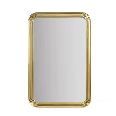 Madison Park 35 Aurelia Rect Fluted Wall Mount Square Wall Mirror