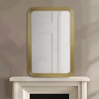 Madison Park 35 Aurelia Rect Fluted Wall Mount Square Wall Mirror
