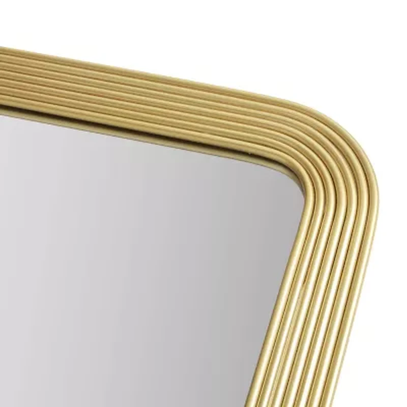Madison Park 35 Aurelia Rect Fluted Wall Mount Square Wall Mirror