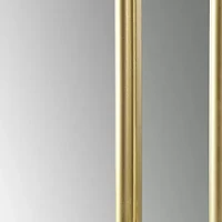 Martha Stewart 35.5 Regina Gold Arched Wall Mount Wall Mirror