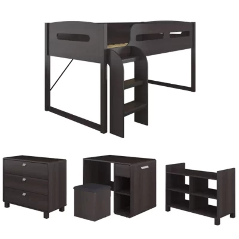 Corliving Madison 5 Pc All-In-One Loft Bed