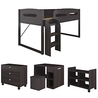 Corliving Madison 5 Pc All-In-One Loft Bed