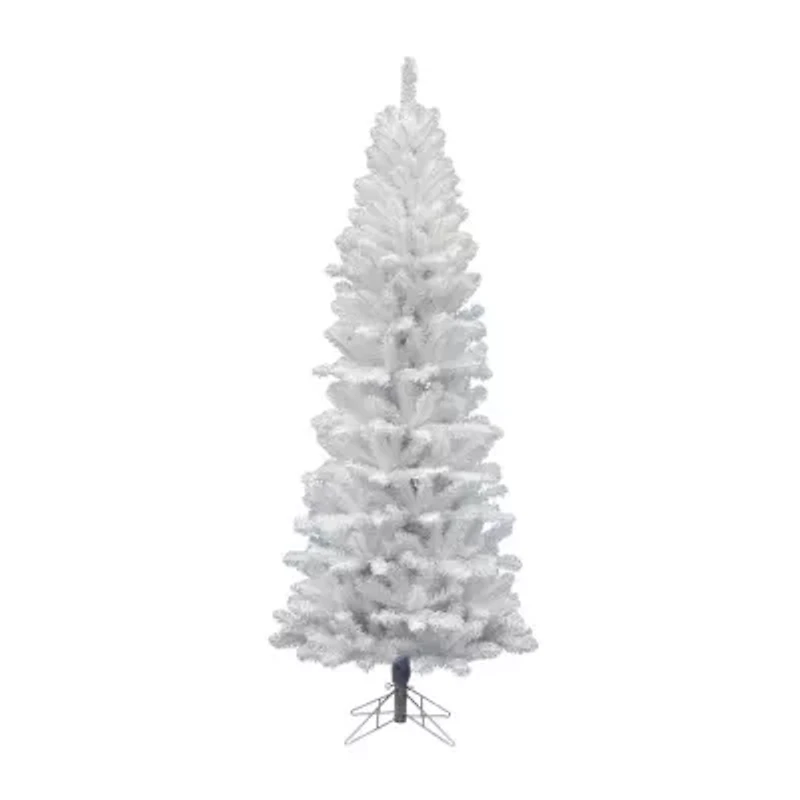 4.5' Unlit White Artificial Christmas Tree
