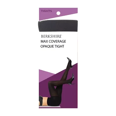 Berkshire Hosiery Womens Max Coverage Opaque 80 Denier Firm Support Plus Tights