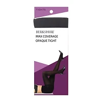 Berkshire Hosiery Womens Max Coverage Opaque 80 Denier Firm Support Plus Tights
