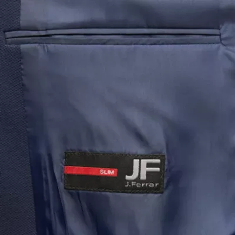 J. Ferrar Mens Knit Stretch Fabric Super Slim Fit Sport Coat