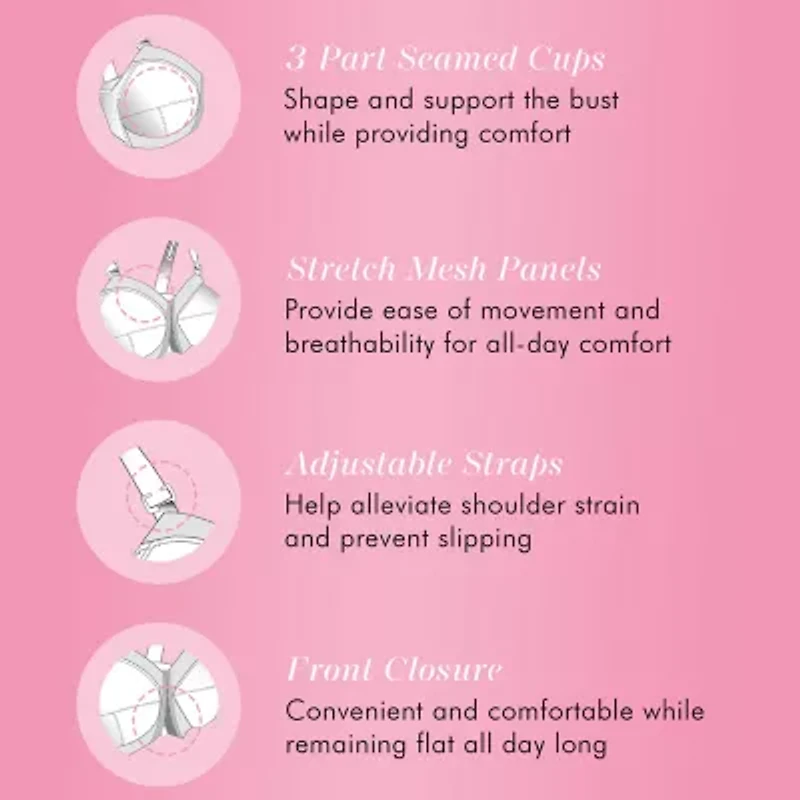 Exquisite Form Fully Unlined Wireless Full Coverage Bra 5100530