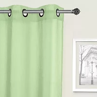 Regal Home Sheffield Grommet Top Sheer Set of 2 Curtain Panel