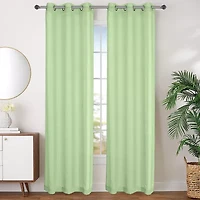 Regal Home Sheffield Grommet Top Sheer Set of 2 Curtain Panel