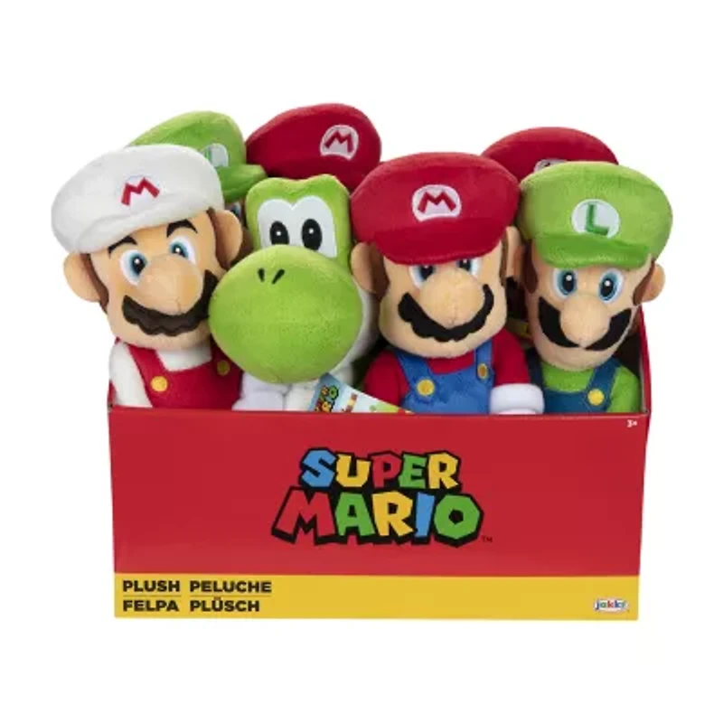Nintendo Assorted Surprise Collectible 7.5" Super Mario Plush