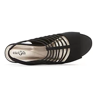 east 5th Neville Womens Round Peep Toe Block Heel Pumps