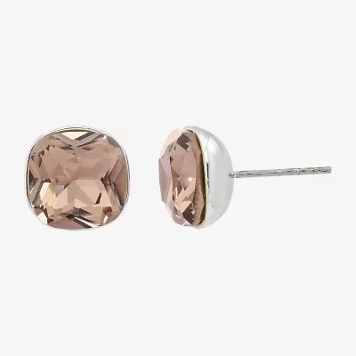 Sparkle Allure Pink Crystal 10.2mm Stud Earrings