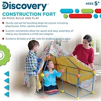 Discovery Kids Flexible Construction Fort with 44 Rods & 25 Connector Blocks, , 69-piece, Age 5+
