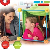 Discovery Kids Flexible Construction Fort with 44 Rods & 25 Connector Blocks, , 69-piece, Age 5+