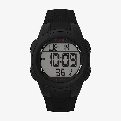 Timex Sport Unisex Adult Black Strap Watch Tw5m58400so