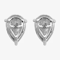 Silver Treasures Cubic Zirconia Sterling Silver 10.4mm Stud Earrings