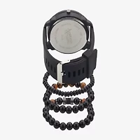 American Exchange Mens Chronograph Black 4-pc. Watch Boxed Set 8034b-42-G02