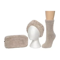 Bearpaw Super Plush Gift Set Womens 3-pc. Crew Socks