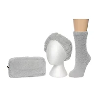 Bearpaw Super Plush Gift Set Womens 3-pc. Crew Socks