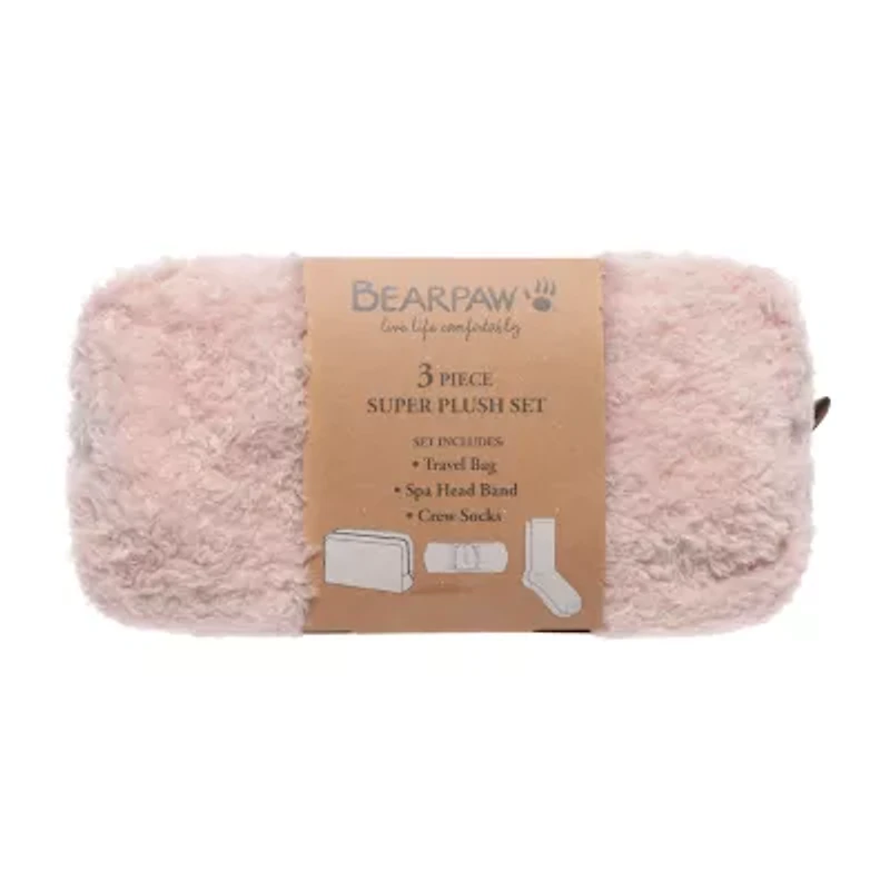 Bearpaw Super Plush Gift Set Womens 3-pc. Crew Socks