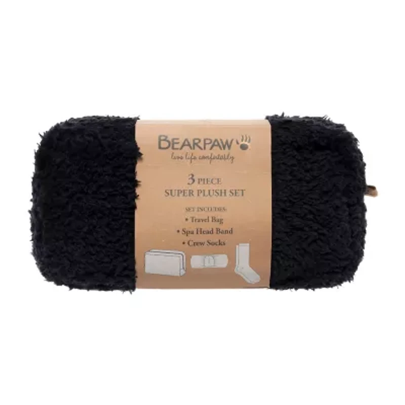 Bearpaw Super Plush Gift Set Womens 3-pc. Crew Socks