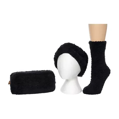 Bearpaw Super Plush Gift Set Womens 3-pc. Crew Socks