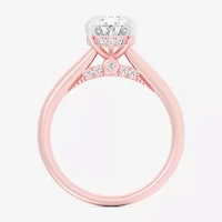 (G-H / Si1-Si2) Womens 2 1/5 CT. T.W. Lab Grown White Diamond 14K Gold Pear Engagement Ring