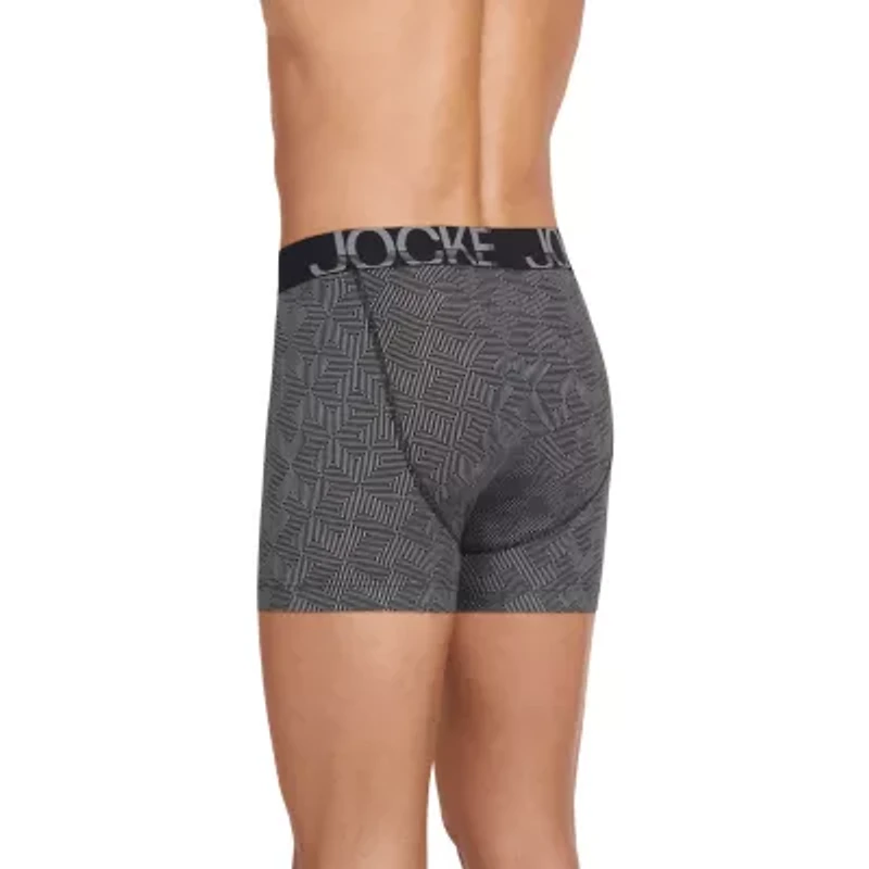 Jockey Active Stretch Mens 3 Pack Boxer Briefs 8797