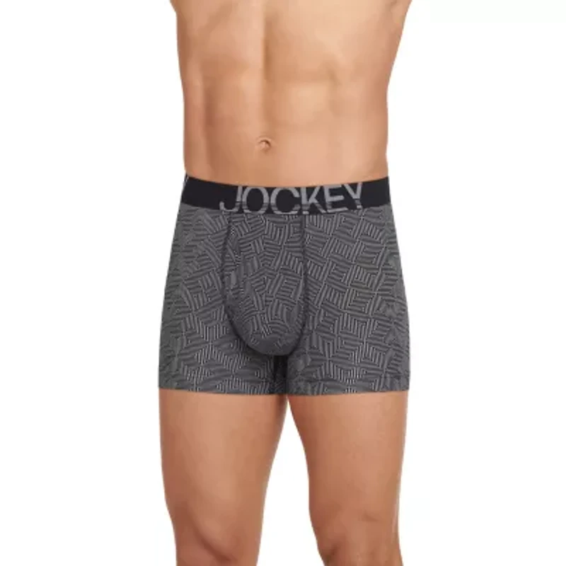 Jockey Active Stretch Mens 3 Pack Boxer Briefs 8797