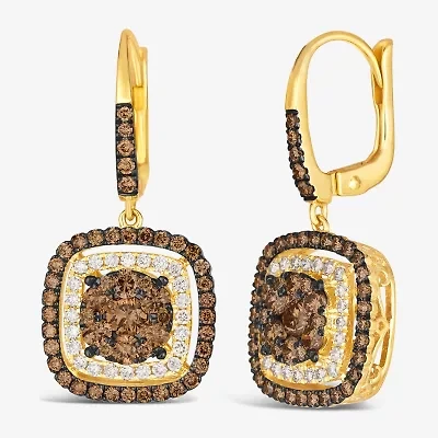Le Vian® Earrings featuring 1 1/2 CT. Chocolate Diamonds® 1/3 CT. Nude Diamonds™ set in 14K Honey Gold™