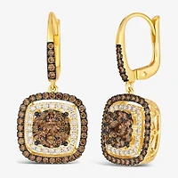 Le Vian® Earrings featuring 1 1/2 CT. Chocolate Diamonds® 1/3 CT. Nude Diamonds™ set in 14K Honey Gold™
