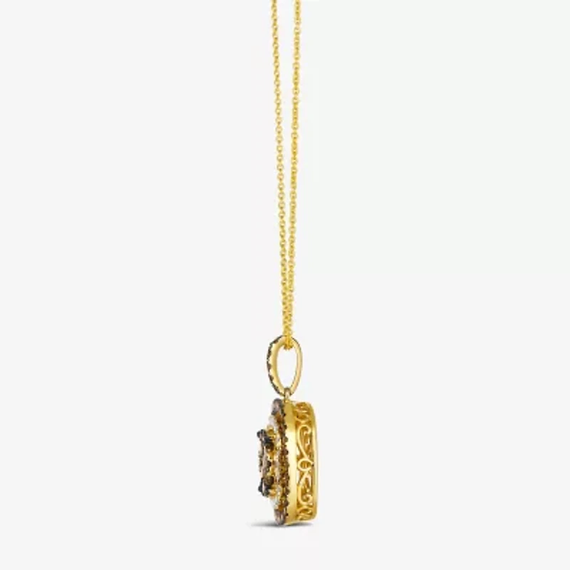 Le Vian® Pendant featuring 1 1/5 CT. Chocolate Diamonds® 1/4 Nude Diamonds™ set 14K Honey Gold™