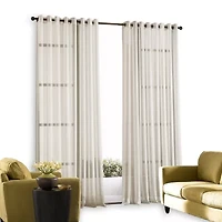 CHF Soho Voile Grommet Top Sheer Single Curtain Panel
