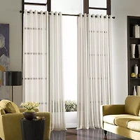 CHF Soho Voile Grommet Top Sheer Single Curtain Panel