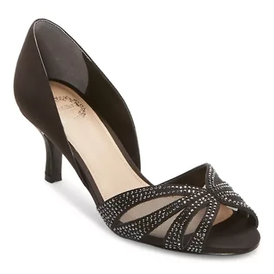 I. Miller Carey Womens Round Open Toe Stiletto Heel Pumps