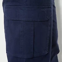Smiths Workwear Fleece-Lined Mens Stretch Fabric Relaxed Fit Big and Tall Cargo Pant