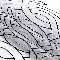 Regal Home Willa Grommet Top Embroidered Sheer Set of 2 Curtain Panel