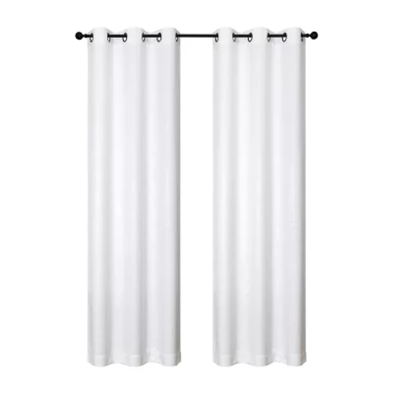 Regal Home Pascal Grommet Top Energy Saving Embossed Blackout Set of 2 Curtain Panel