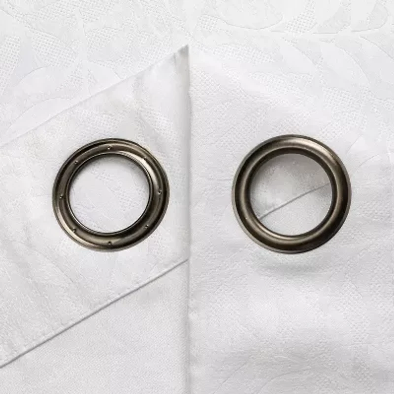 Regal Home Pascal Grommet Top Energy Saving Embossed Blackout Set of 2 Curtain Panel