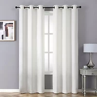 Regal Home Cordelia Grommet Top Energy Saving Embossed Blackout Set of 2 Curtain Panel