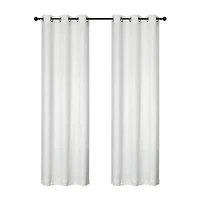 Regal Home Cordelia Grommet Top Energy Saving Embossed Blackout Set of 2 Curtain Panel