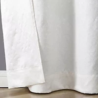 Regal Home Cordelia Grommet Top Energy Saving Embossed Blackout Set of 2 Curtain Panel